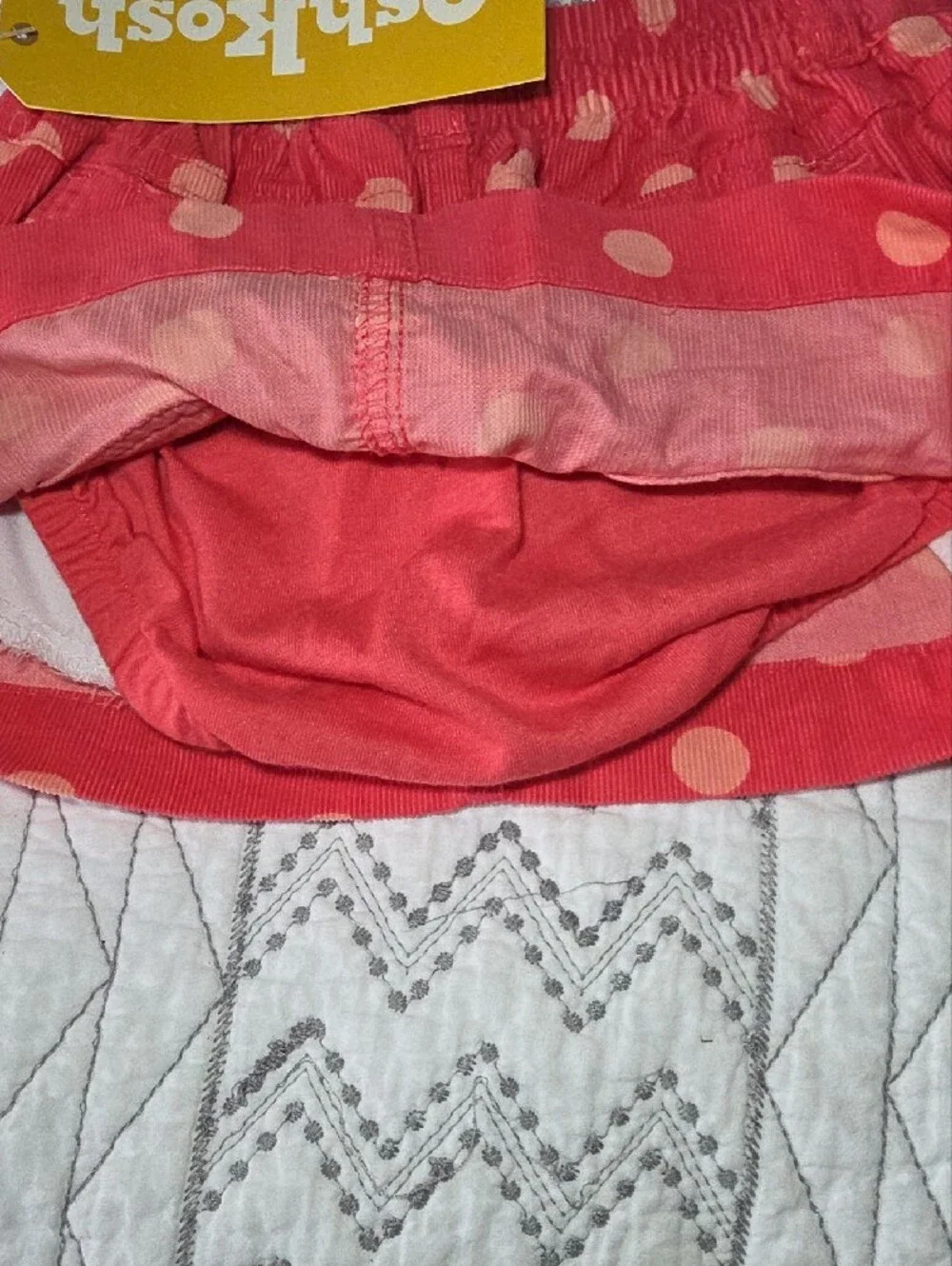 OshKosh Coral Pink Polka Dot Skort